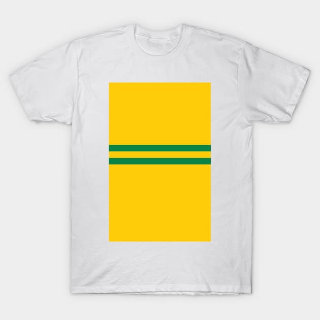 Norwich City Yellow & Green Colours Bar Design T-Shirt by Culture-Factory